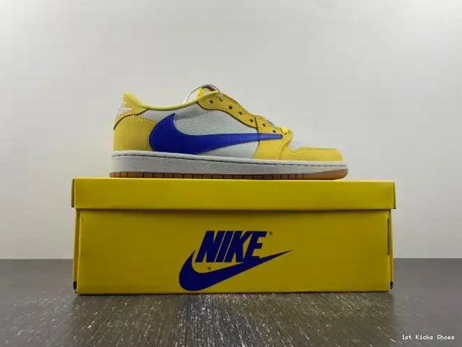 1st Kicks Low Travis Canary DZ4137-700 Scott OG x 1 Air Jordan 0604